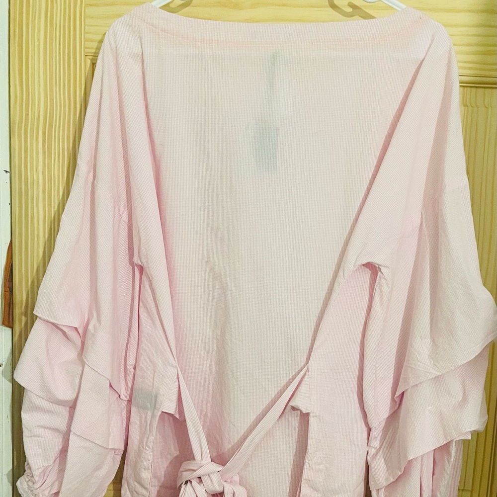 💎💎💖Pink Ruffled Sleeve Top - Picture 4 of 14